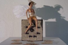 Angel with Leafs-Vein, Indelible Marks on Time, and the Incorporeal, fiber, installation, photo courtesy of Diego Perez