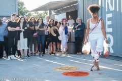 Syncronization between the Moon and Sacred, interdisciplinary performance,  solo  ©SBH